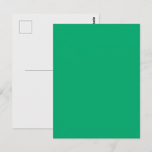 Emerald Green Custom Postcard Postkarte (Vorne/Hinten)