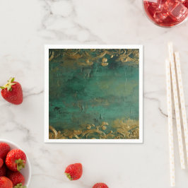 Emerald Green Elegant Wedding Serviette