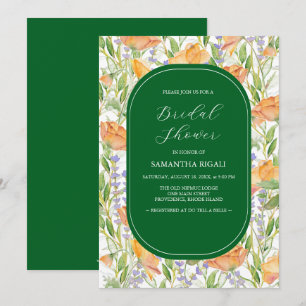 Emerald Green et Invitations Fêtes des mariées Fle
