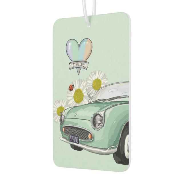 Emerald Green Figaro air freshener Autolufterfrischer (Links)