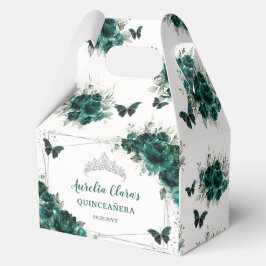 Emerald Green Floral Butterfliegen Birthday Gable Geschenkschachtel