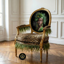 Emerald Green Floral Glamour Decoupage