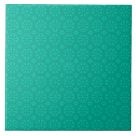 Emerald Green Floral Pattern Fliese