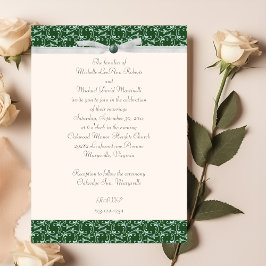 Emerald Green Florentine Einladung zur Hochzeit