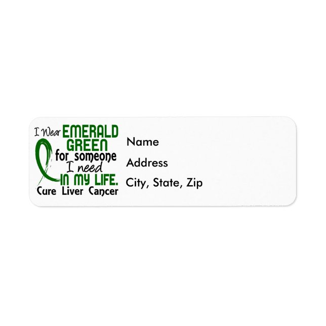 Emerald Green für jemanden, den ich Leberkrebs bra (Vorne)