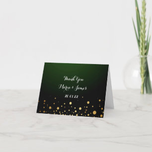 Emerald Green geklappt Dankeschön-Karte Dankeskarte
