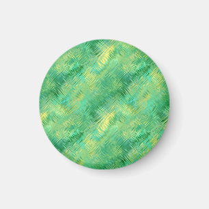 Emerald Green Glassy Texture Magnet