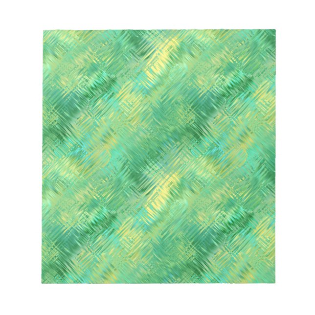 Emerald Green Glassy Texture Notizblock (Vorderseite)