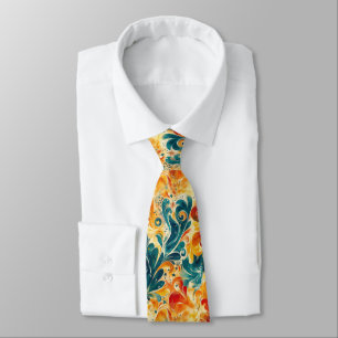 Emerald Green & Gold Abstrakt Paisley Blätter (3) Krawatte