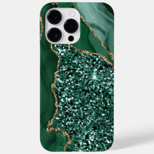 EMERALD GREEN & GOLD AGATE PATTERN Case-Mate iPhone 14 PRO MAX HÜLLE