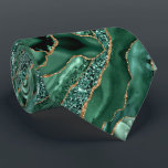 Emerald Green Gold Glitzer Funkelnd Neck Tie Krawatte<br><div class="desc">Neck Tie mit Agate Green Gold Glitzer Geode Marble Emerald Funkelnd Geburtstag - Geburtstag oder Hochzeit Krawatte / Geschenk - oder Fügen Sie Ihren Namen - Text - Make Your Special Gift - Umformen und verschieben oder entfernen und fügen Sie Text / Elemente mit Anpassungs-Tool. Design von MIGNED. Bitte schauen...</div>