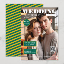Emerald Green & Gold Magazin Hochzeitsfoto