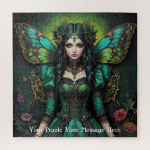 Emerald Green Gothic Butterfly Girl