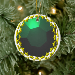 "Emerald Green" Imitate Schmuck Keramik Ornament