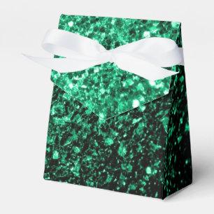 Emerald Green Imitats Glitzer Glitzern Geschenkschachtel