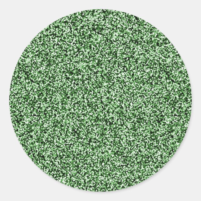 Emerald Green Imitats Glitzer Umschlag Aufkleber (Vorderseite)