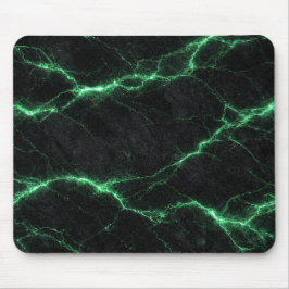 Emerald Green Lightning Marble Mouse Pad Mousepad