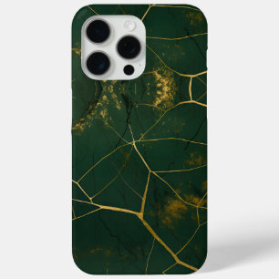 Emerald Green Marble Gold Glitzer Case-Mate iPhone Hülle