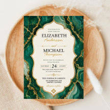 Emerald Green Marble Sage Green and Gold Agate
