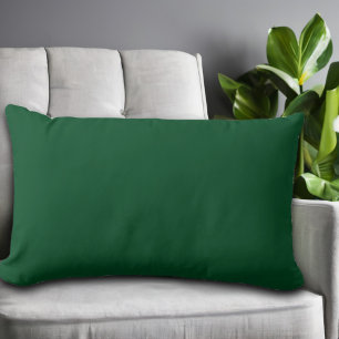 Emerald Green Minimalistisch Solid Color Lendenkissen
