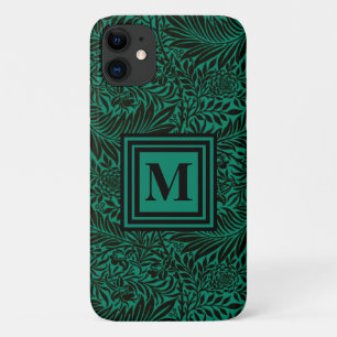 Emerald Green Mit Monogramm Botanical Pattern Case-Mate iPhone Hülle