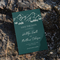 Emerald Green Mountain Pine Tree Hochzeit im Freie