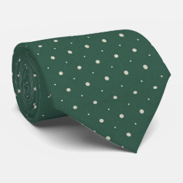 Emerald Green Polka Dot  Krawatte