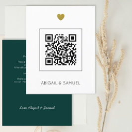 Emerald Green QR Code - Alles in einer Hochzeit