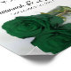Emerald Green Rose Gifts & Cards Hochzeitszeichen Poster (Ecke)