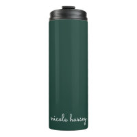 Emerald Green Script | Stilvolle Monogram Modern
