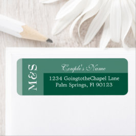 Emerald Green Simple Modern Chic Script Wedding