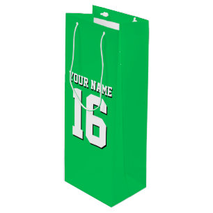 Emerald Green Sports Jersey Team Jersey Geschenktüte Für Weinflaschen