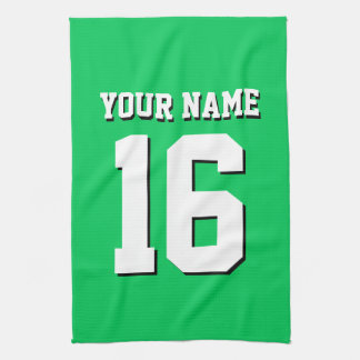 Emerald Green Sports Jersey Team Jersey Handtuch