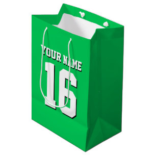 Emerald Green Sports Jersey Team Jersey Mittlere Geschenktüte