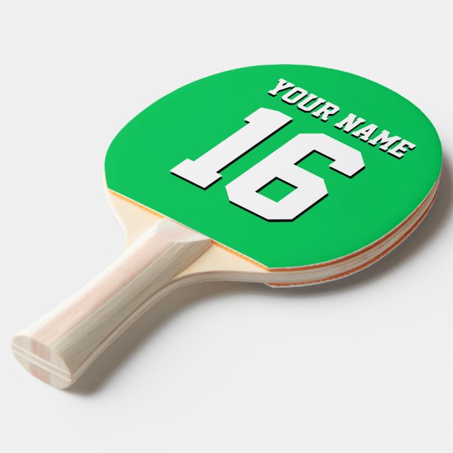 Emerald Green Sports Jersey Team Jersey Tischtennis Schläger (Vorderseite)