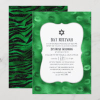 Emerald Green und Black Glam Bat Mitzvah