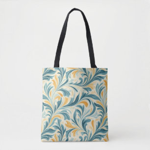 Emerald Green und Gold Paisley Leaf Muster Tasche