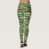 Emerald Green und Gold Zebra/Tiger Striped Legieru