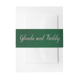 Emerald Green und Rose Gold Wedding Bly Band