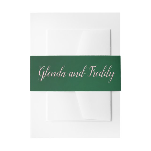Emerald Green und Rose Gold Wedding Bly Band (Vorderseite Beispiel)