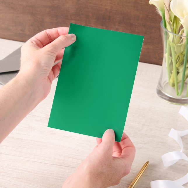 Emerald Green Vellum Overlay Sheet - Anpassbar (Handgehalten)