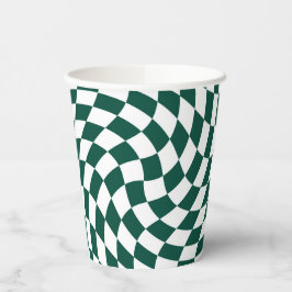 Emerald Green Wedding Collection Karo überprüft Pappbecher