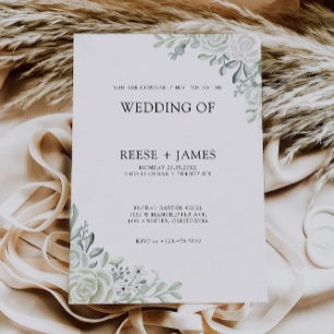 Emerald Green Wedding Einladungen Template