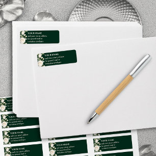 Emerald Green White Roses Rücksendeadresse