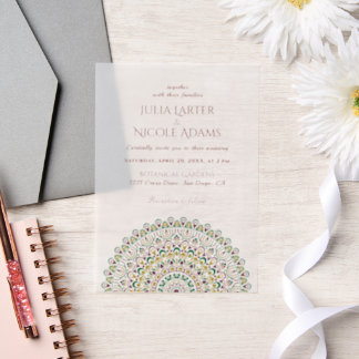 Emerald Green Wild Amazon Forest Mandala Wedding