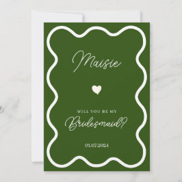 Emerald Green wird mein Vorschlag für eine Überbrü Einladung