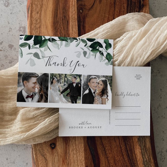 Emerald Greenery 3 Foto Vielen Dank Postcard Postkarte (Von Creator hochgeladen)