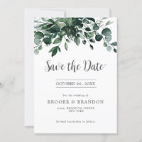 Emerald Greenery Eucalyptus Botanische Hochzeit