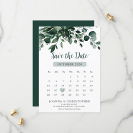 Emerald Greenery Eucalyptus Botanische Hochzeit Save The Date