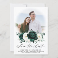 Emerald Greenery Eucalyptus White Floral Wedding